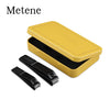 Metene Manicure Set, Nail Professional Kit Manicure Kits Nail Clipper Sets, 2PCS Stainless Steel Pedicure Sets Mens Grooming Tool, with Yellow Travel Case